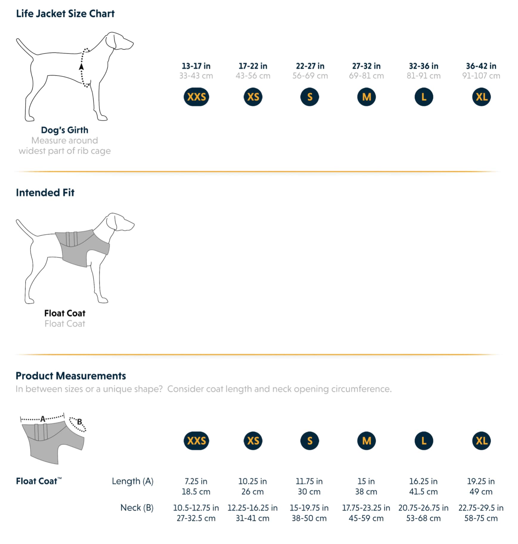 Ruffwear shop size guide